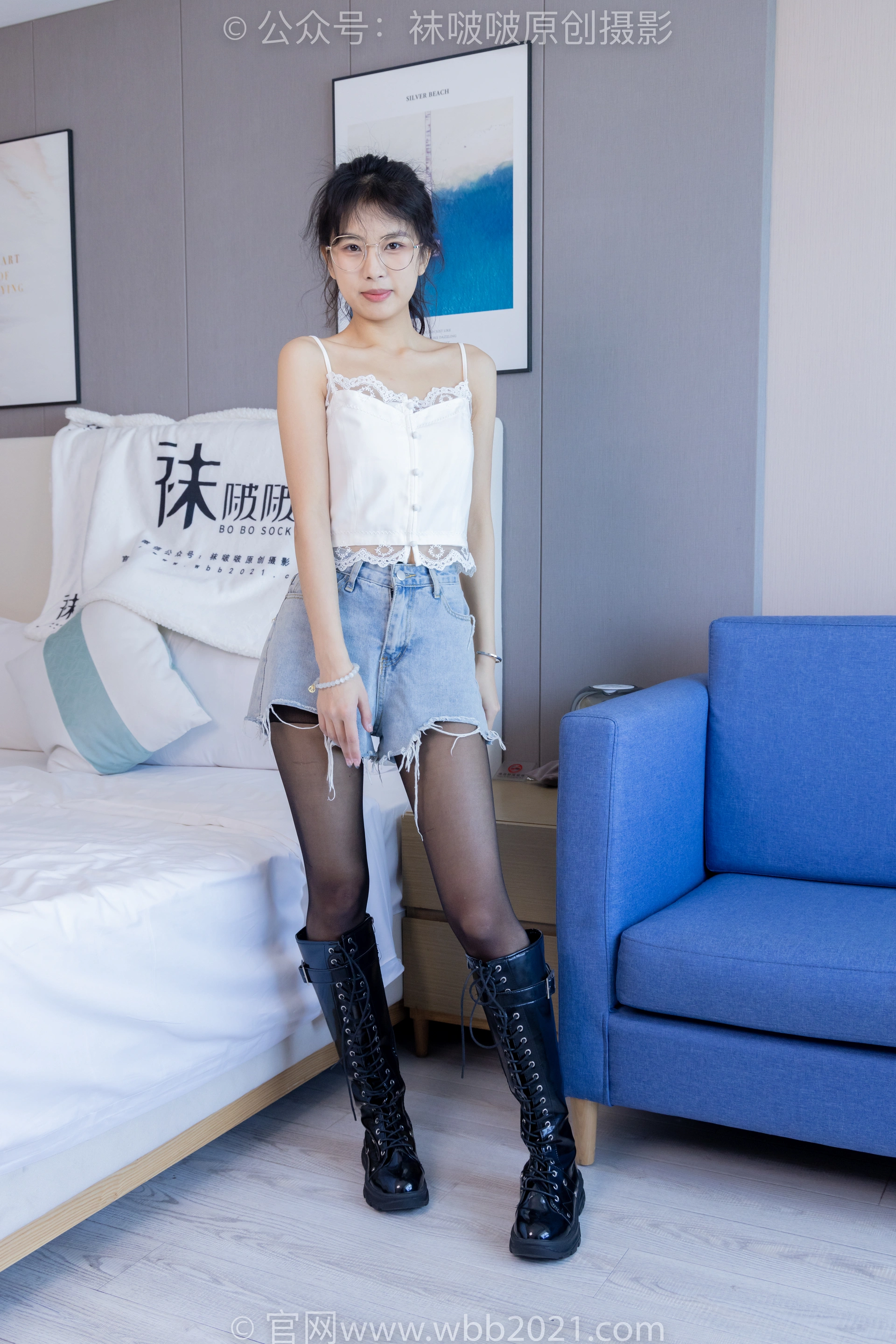[BoBoSocks袜啵啵] NO.383 奶油-长靴、高跟长靴、黑丝（脚尖加固款）、网袜、裸足（花絮版） 2